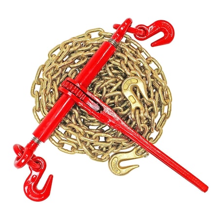 Dc Cargo 3/8in Grade 70 Chain And Ratchet Binder Kit 38CK